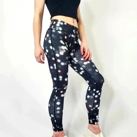 Nike Dri-Fit Essentials Printed Polka Dot Legging Tights Yoga Pants - XS - Picture 1 of 8